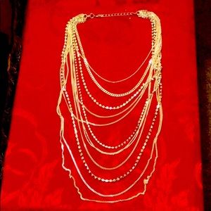 Beautiful Multi-Strand Long Necklace